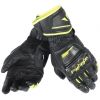 GUANTO DAINESE DAINESE PELLE DRUID D1 LONG BLACK/FLUO YELLOW