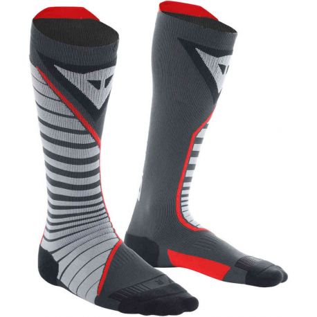 CALZINI LUNGHI DAINESE THERMO LONG SOCKS NERO/ROSSO