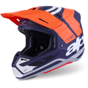 casco-moto-cross-alpinestars-s-m7-core-ece06-arancione-blu-opaco