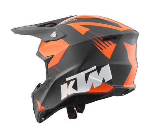 CASCO MOTO KTM WRAAP NERO OPACO/ARANCIONE - immagine 2