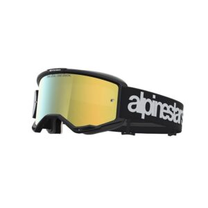 maschera-alpinestars-vision-5-hone-nero-bianco-lente-oro
