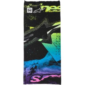 scaldacollo-alpinestars-buff-ignite-neck-tube-nero-rosa-fluo-giallo-fluo