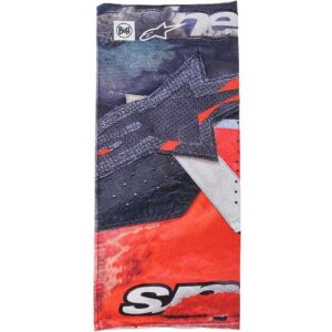 scaldacollo-alpinestars-buff-ignite-neck-tube-nero-rosso