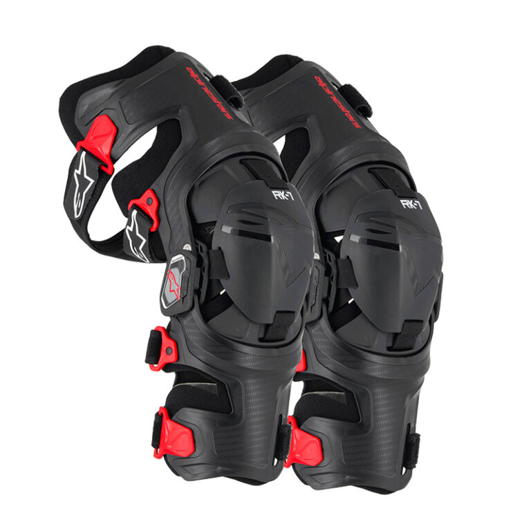 GINOCCHIRE ALPINESTARS RK-7 PLASMA NERO/ROSSO